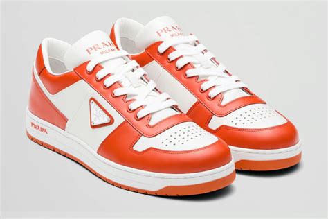 orange and black prada shoes|prada air sole sneaker.